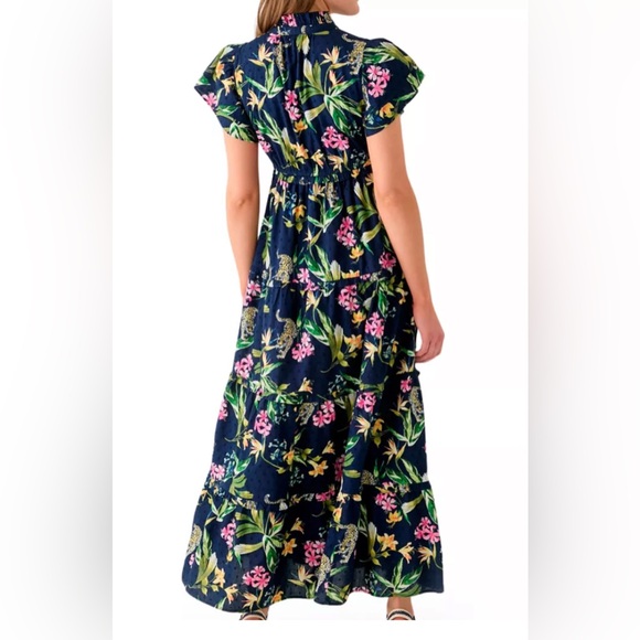 Crown & Ivy Navy Floral Maxi Dress - Picture 6 of 8